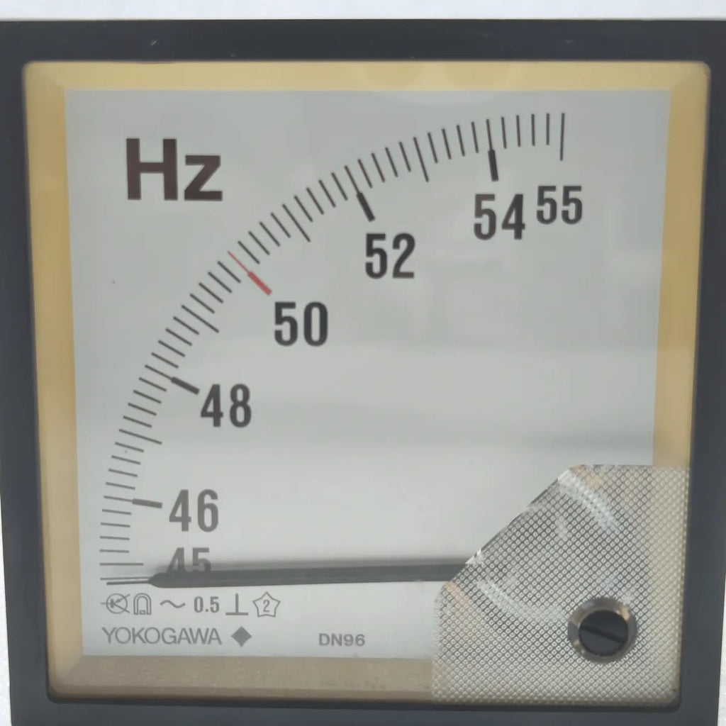 YOKOGAWA DN96A81/CJ Hz Frequency Meter 45-55Hz 100V Analog Panel Meter