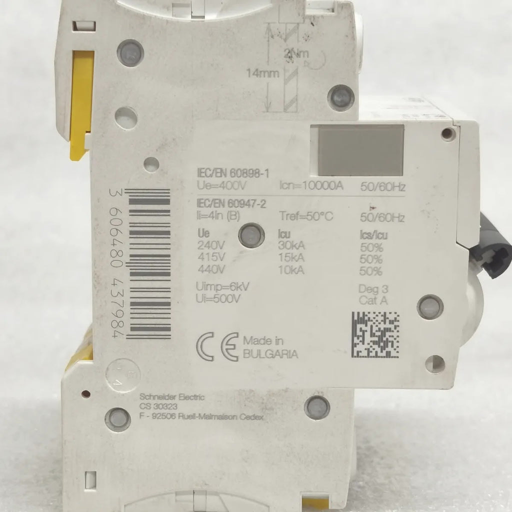 S Electric iC60H 6A MINIATURE CIRCUIT BREAKER B6A 3-POLE 400V 10kA MCB