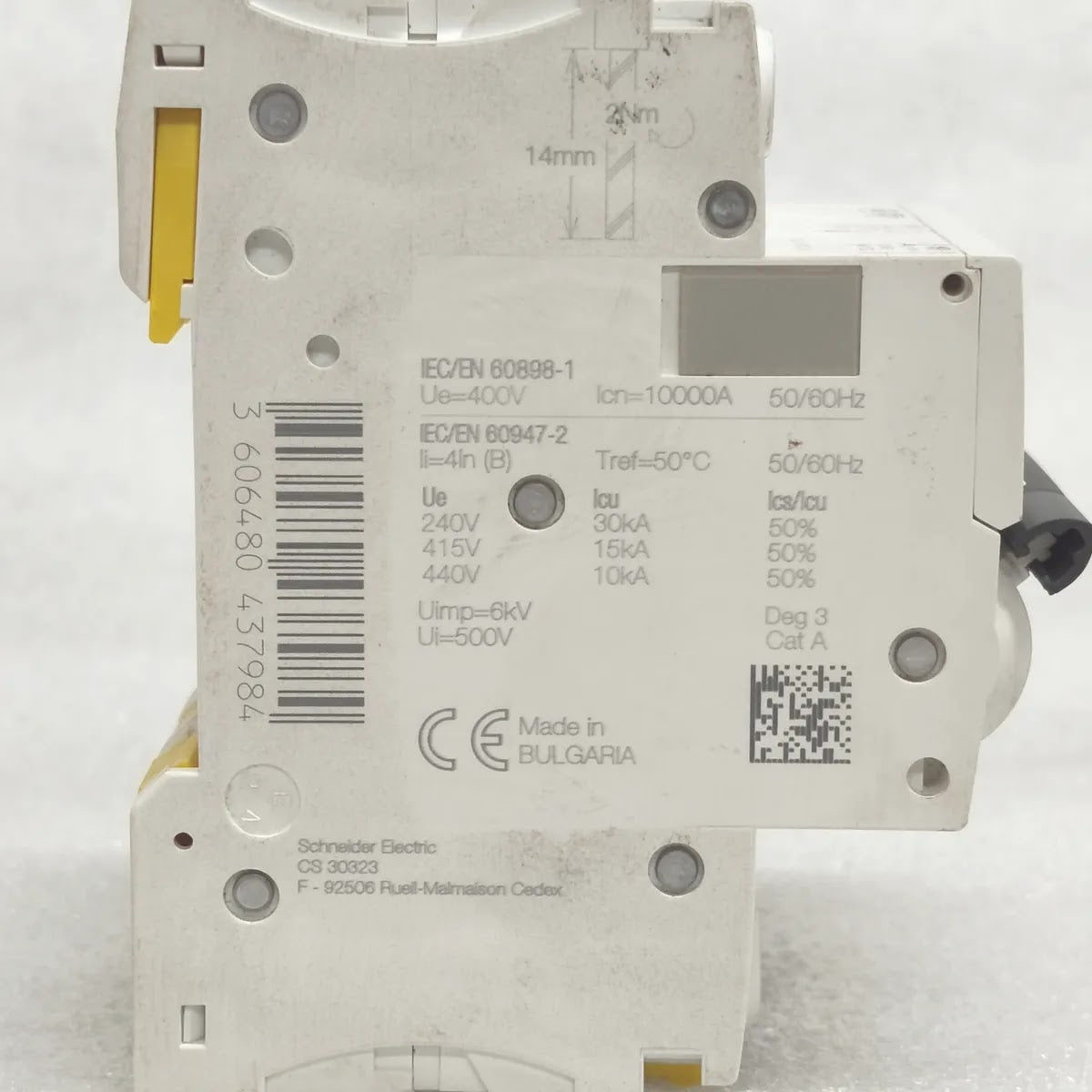 S Electric iC60H 6A MINIATURE CIRCUIT BREAKER B6A 3-POLE 400V 10kA MCB