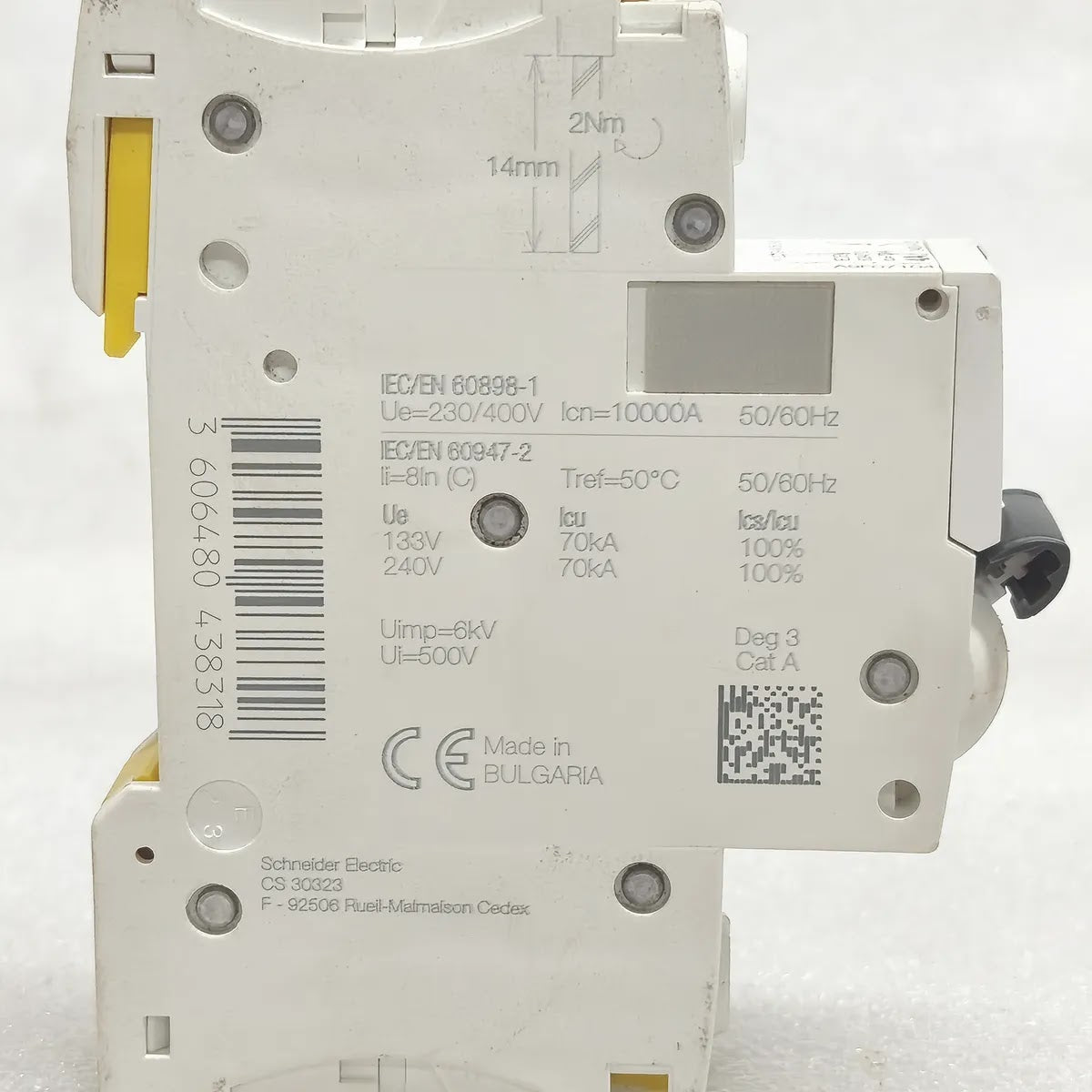 S Electric iC60H MINIATURE CIRCUIT BREAKER 1 POLE C 4A 230/400V 10kA