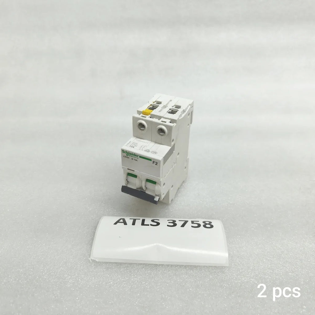 S Electric iC60H Miniature Circuit Breaker B 10A 2P A9F06210