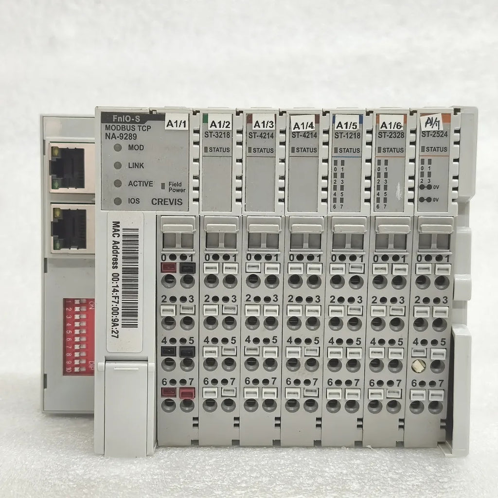 CREVIS FnIO-S NA-9289 MODBUS TCP I/O STATION WITH ST-3218 ST-4214 ST-1218