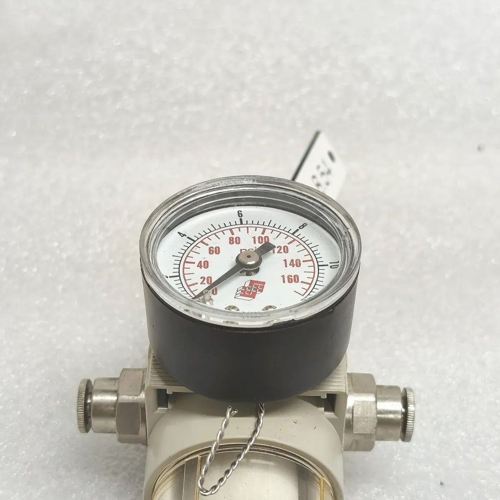 STRUMENTAZIONE PCV-8.54 Filter Regulator WITH Gauge 0-12 BAR 0-160 PSI Push