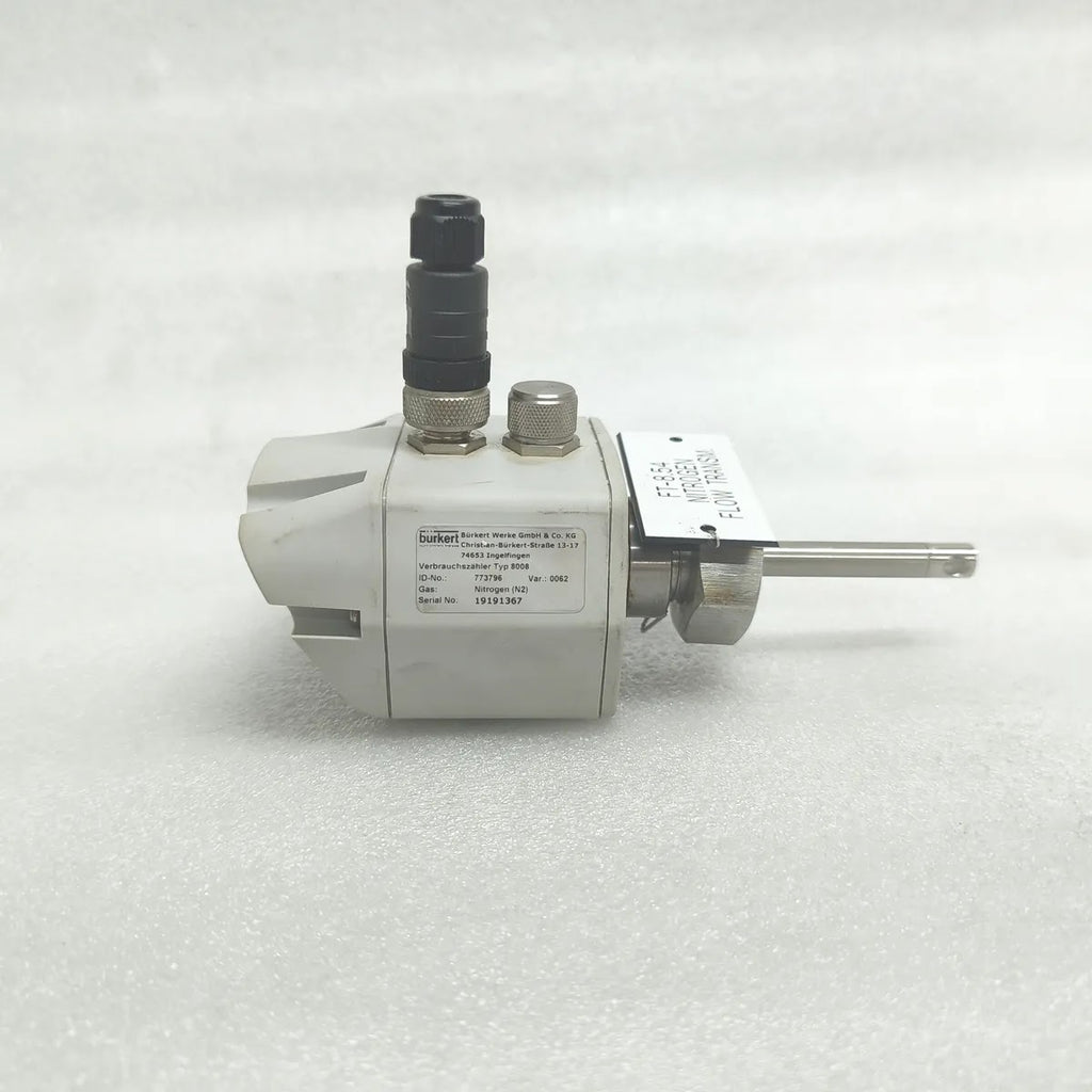 BURKERT Typ 8008 ID-No. 773796 Var. 0062 Gas Flow Transmitter Nitrogen (N2)