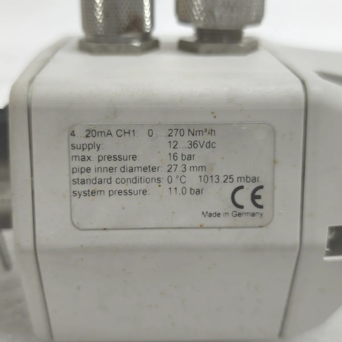 BURKERT Typ 8008 ID-No. 773796 Var. 0062 Gas Flow Transmitter Nitrogen (N2)
