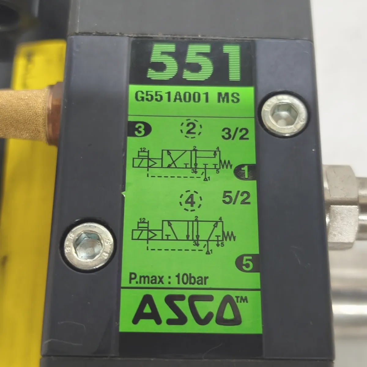 EMERSON KEYSTONE F89E-006 SR10 Pneumatic Rack & Pinion Actuator with ASCO