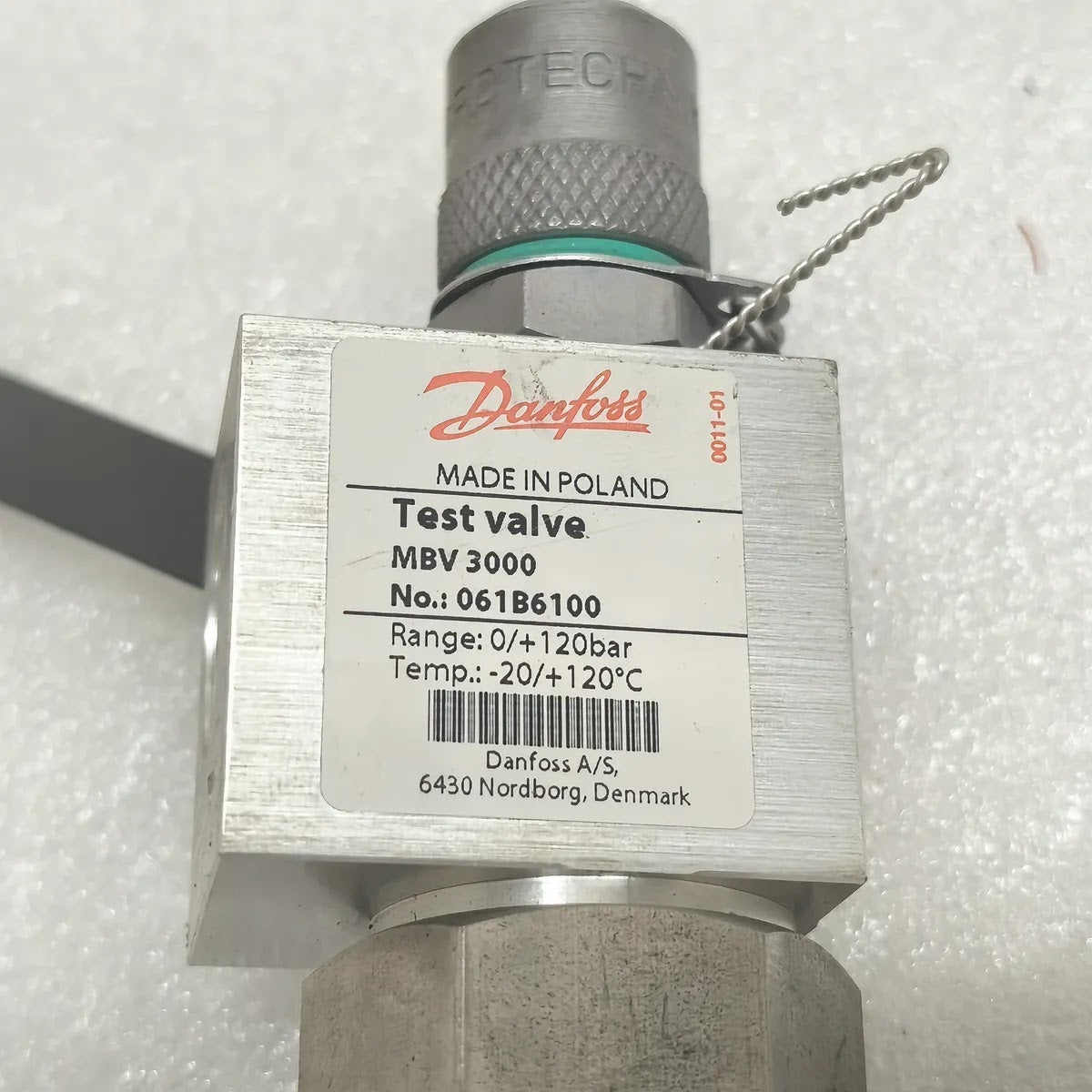 DANFOSS MBV 3000 061B6100 TEST VALVE 0/+120bar -20/+120°C