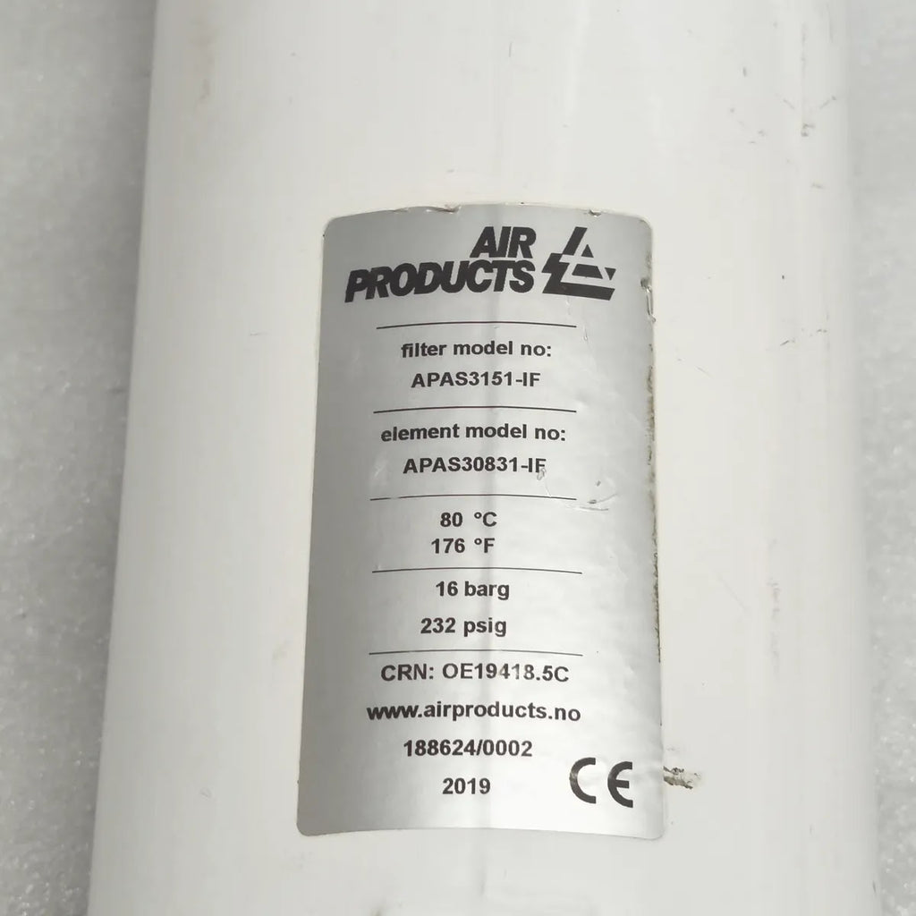 AIR PRODUCTS APAS3151-IF Inline Filter 16 barg 232 psig 80°C Element