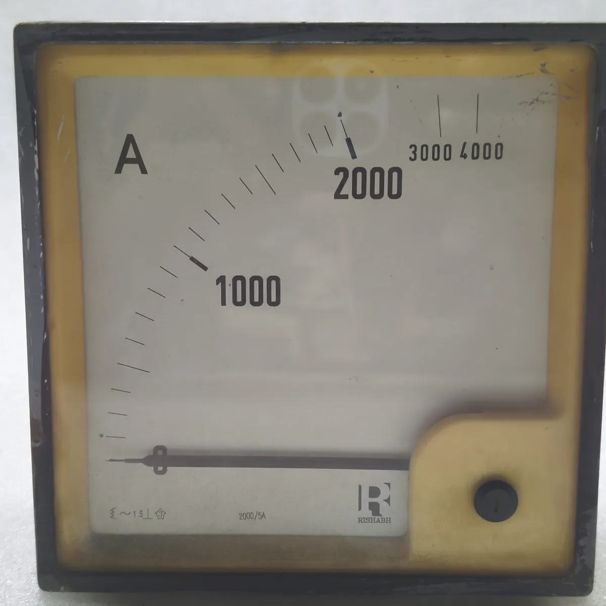 RISHABH Analogue Panel Ammeter 2000/5A 0-2000A AC