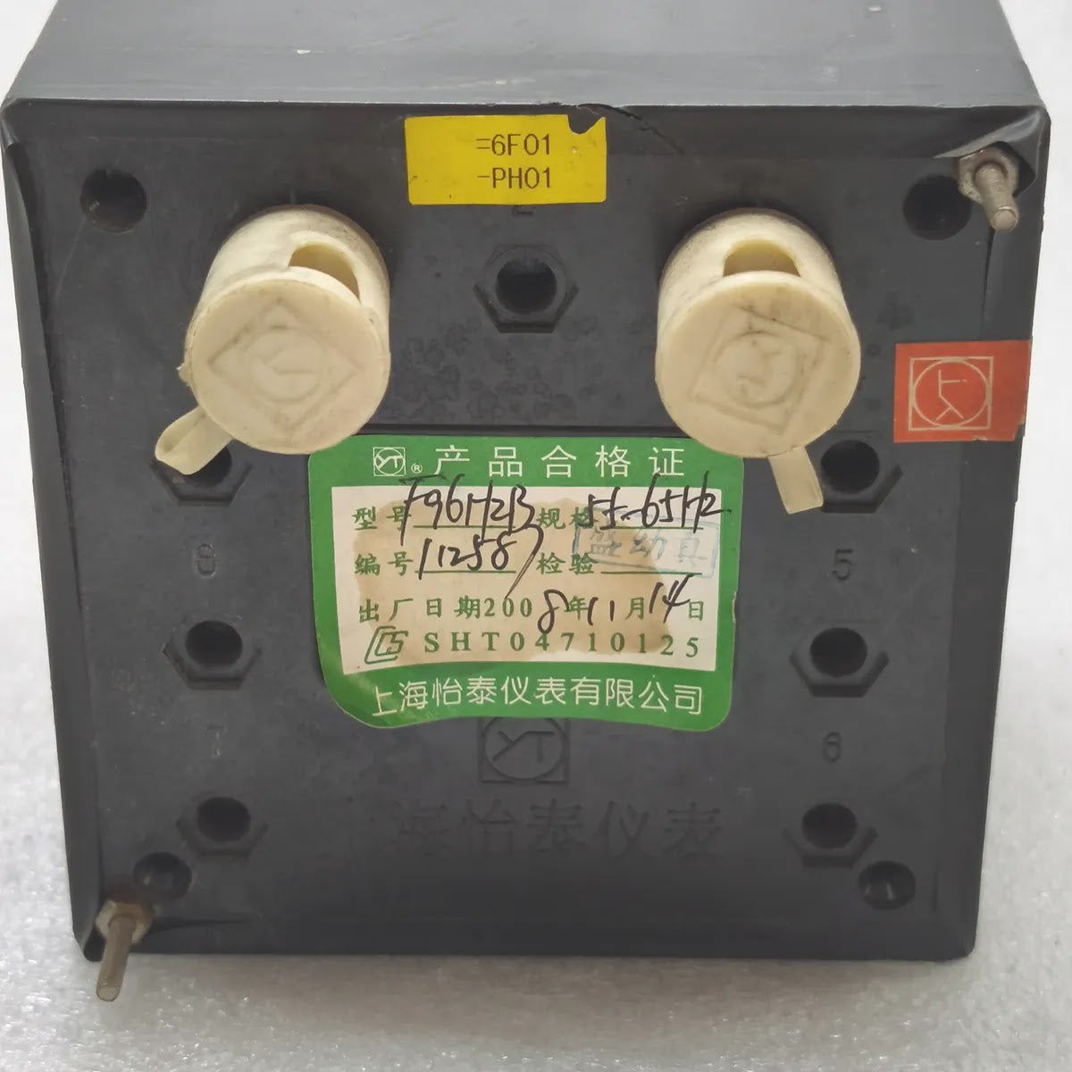 SHANGHAI YITAI F96-HZB Panel Frequency Meter 55-65Hz 460/220V