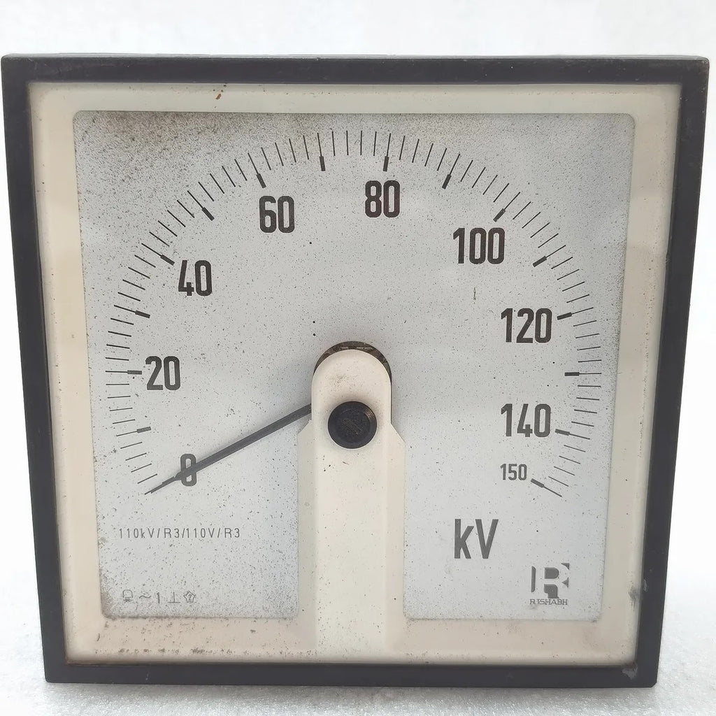 RISHABH Analog Panel Voltmeter 0-150kV 110kV/R3/110V/R3