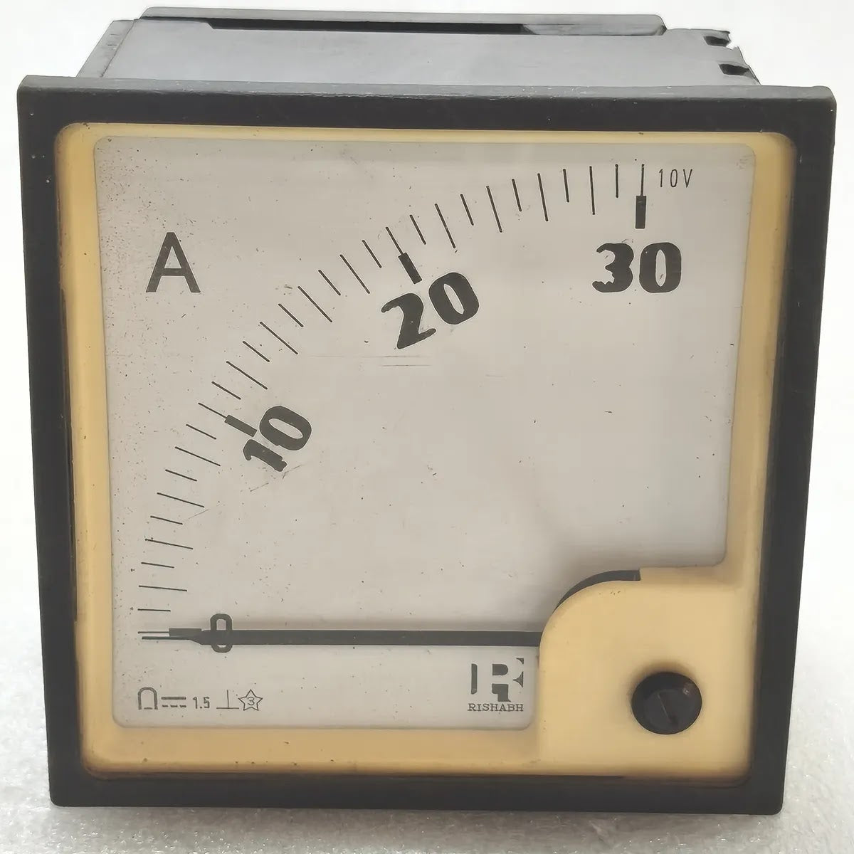 RISHABH DC Ammeter Moving Coil Panel Meter 0-30A 10V