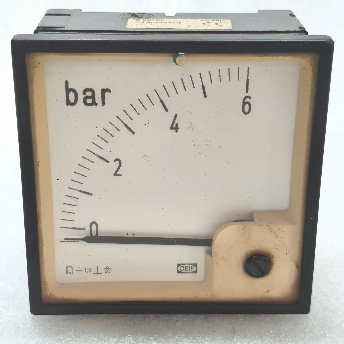DEIF BQ0207 Analogue Pressure Meter 0-6 bar 20mA
