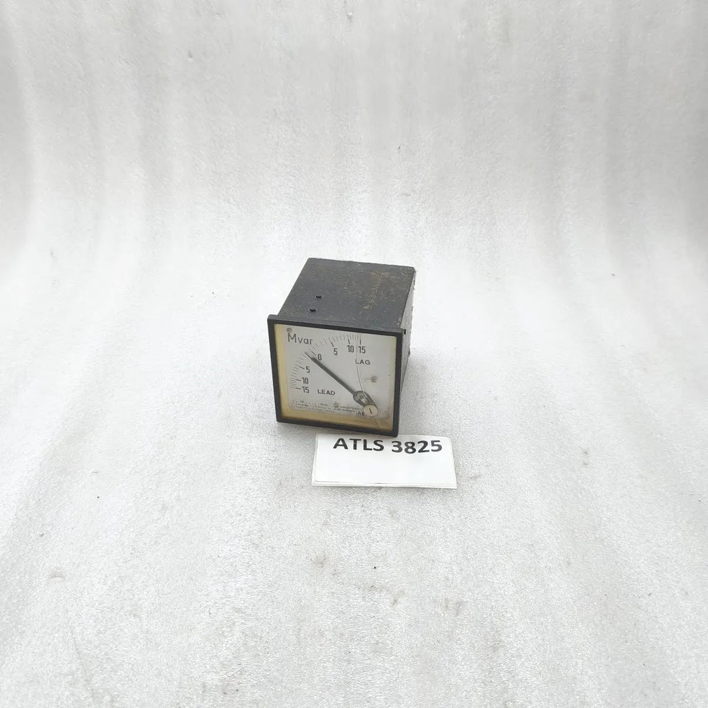 AUTOMATIC ELECTRIC Analog Mvar Meter 15-0-15 Mvar 1A 110V