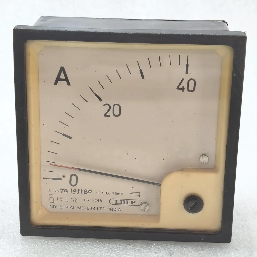 IMP DC Ammeter Panel Meter 0-40A 75mV Shunt Type