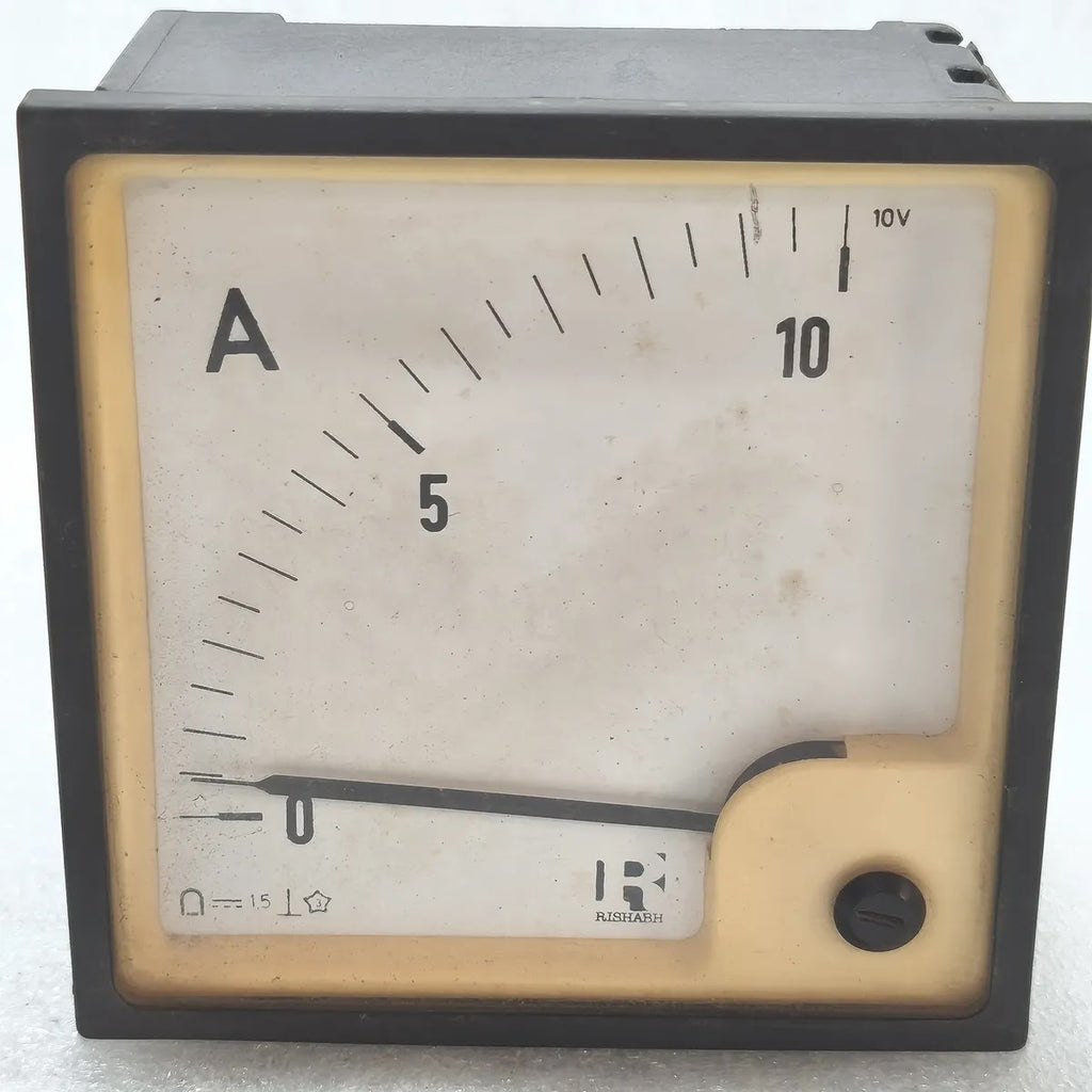 RISHABH DC Ammeter Moving Coil Analog Panel Meter 0-10A