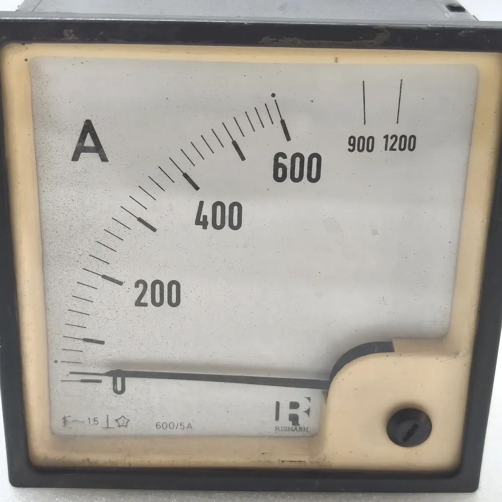 RISHABH Analog Panel Ammeter 0-600A 600/5A