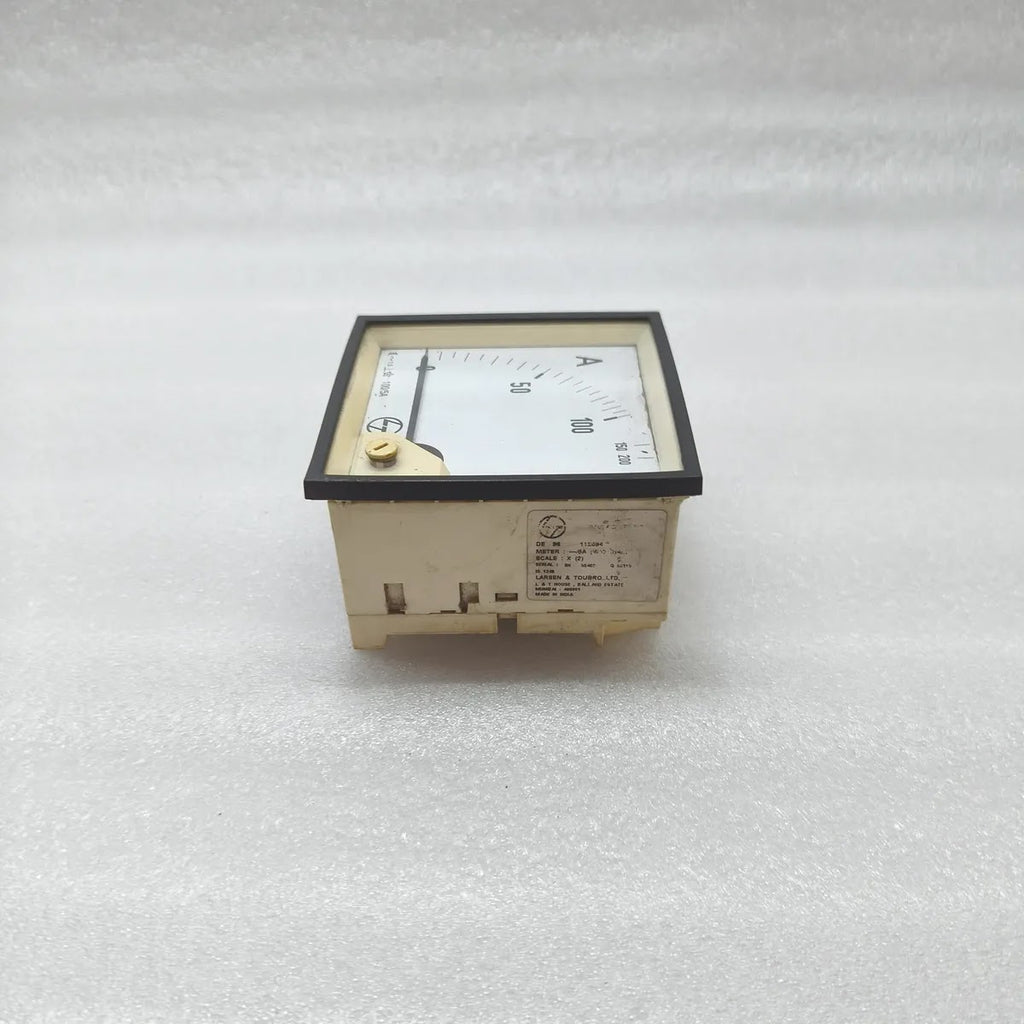 L&T DE96 Moving Iron Ammeter 100/5A 0-100A