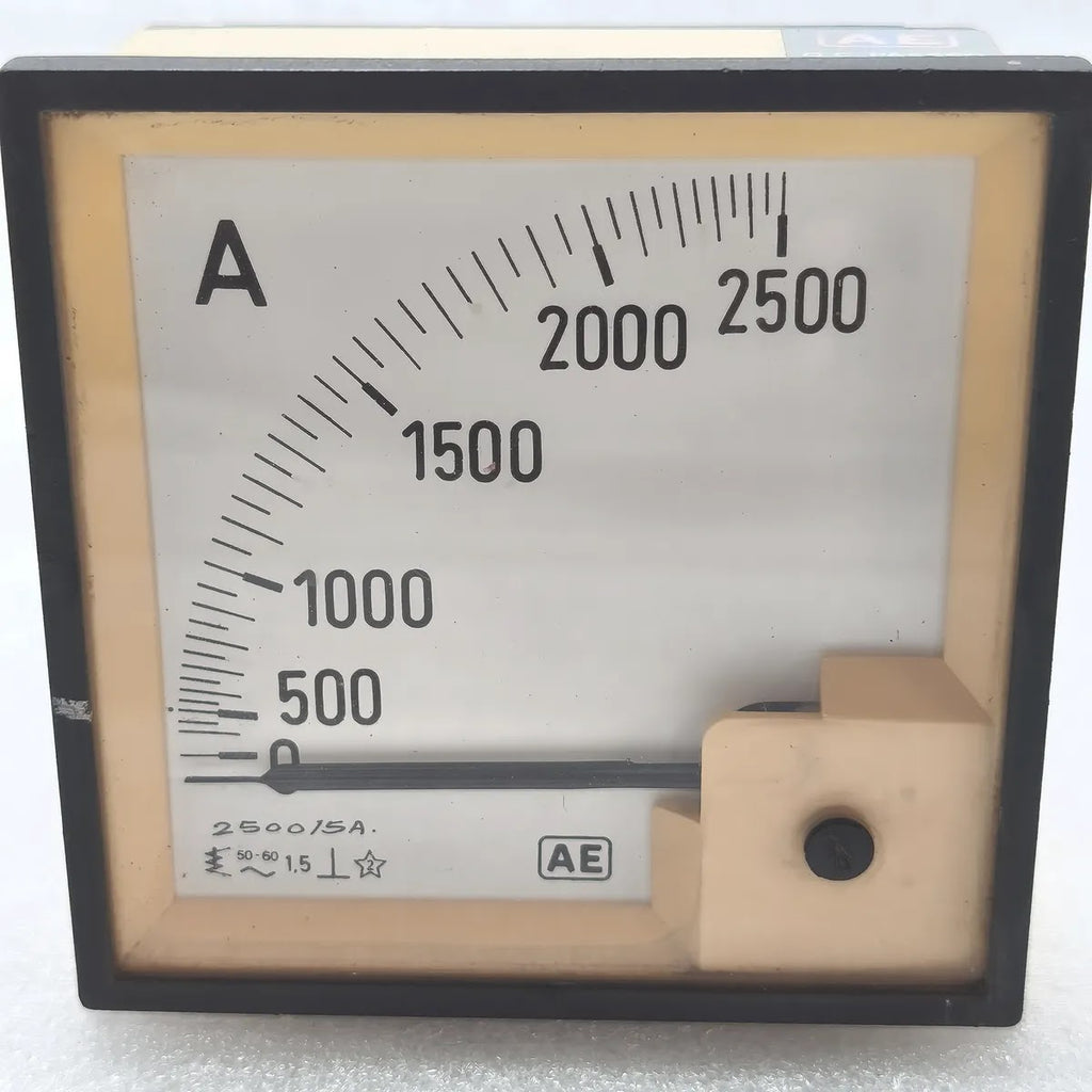 AUTOMATIC ELECTRIC AE Analog Panel Ammeter 0-2500A 2500/5A