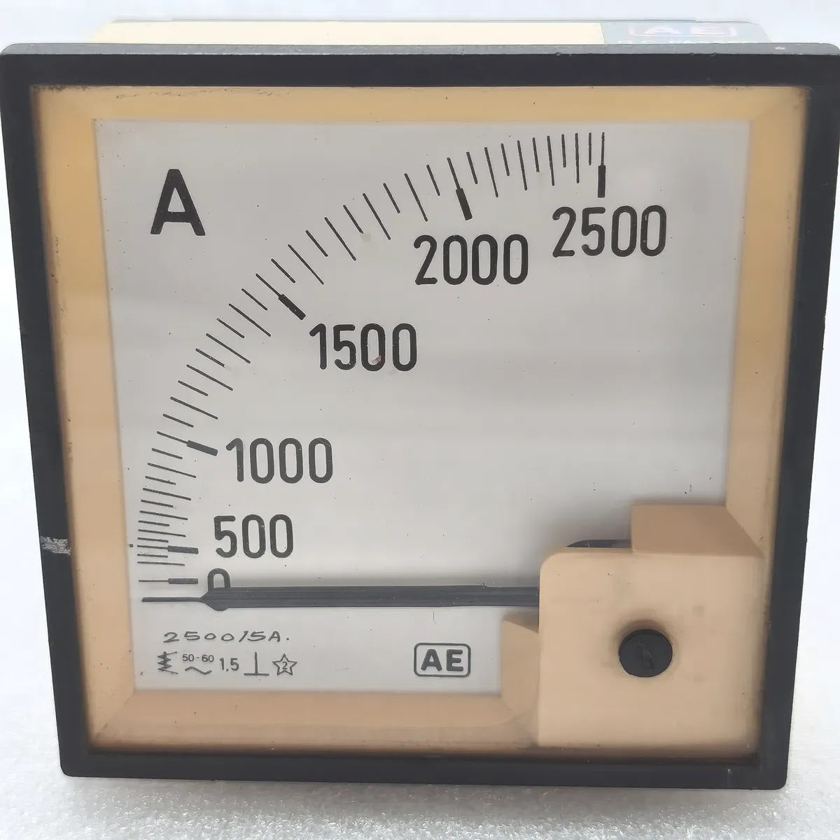 AUTOMATIC ELECTRIC AE Analog Panel Ammeter 0-2500A 2500/5A