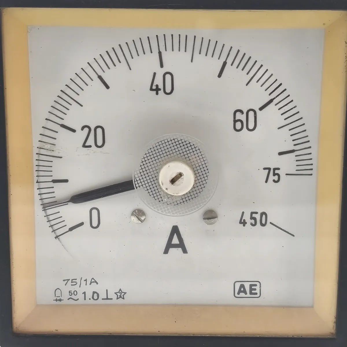 AUTOMATIC ELECTRIC AE Analog Panel Ammeter 0-75A 75/1A