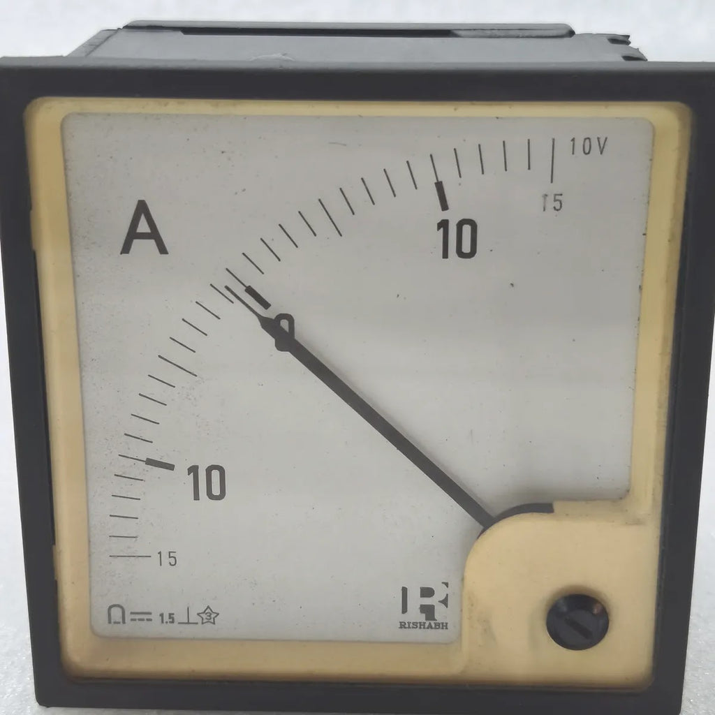 RISHABH Centre Zero DC Ammeter 15-0-15A 10V Input