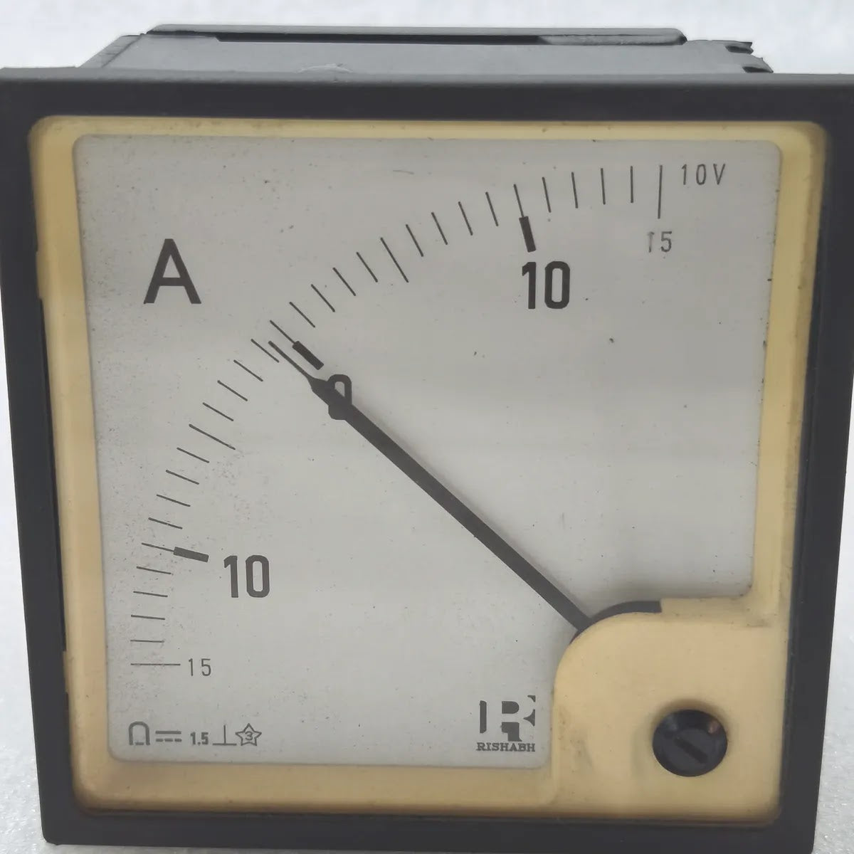 RISHABH Centre Zero DC Ammeter 15-0-15A 10V Input
