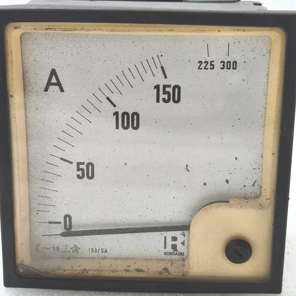 RISHABH Analog Panel Ammeter 150/5A 0-150A