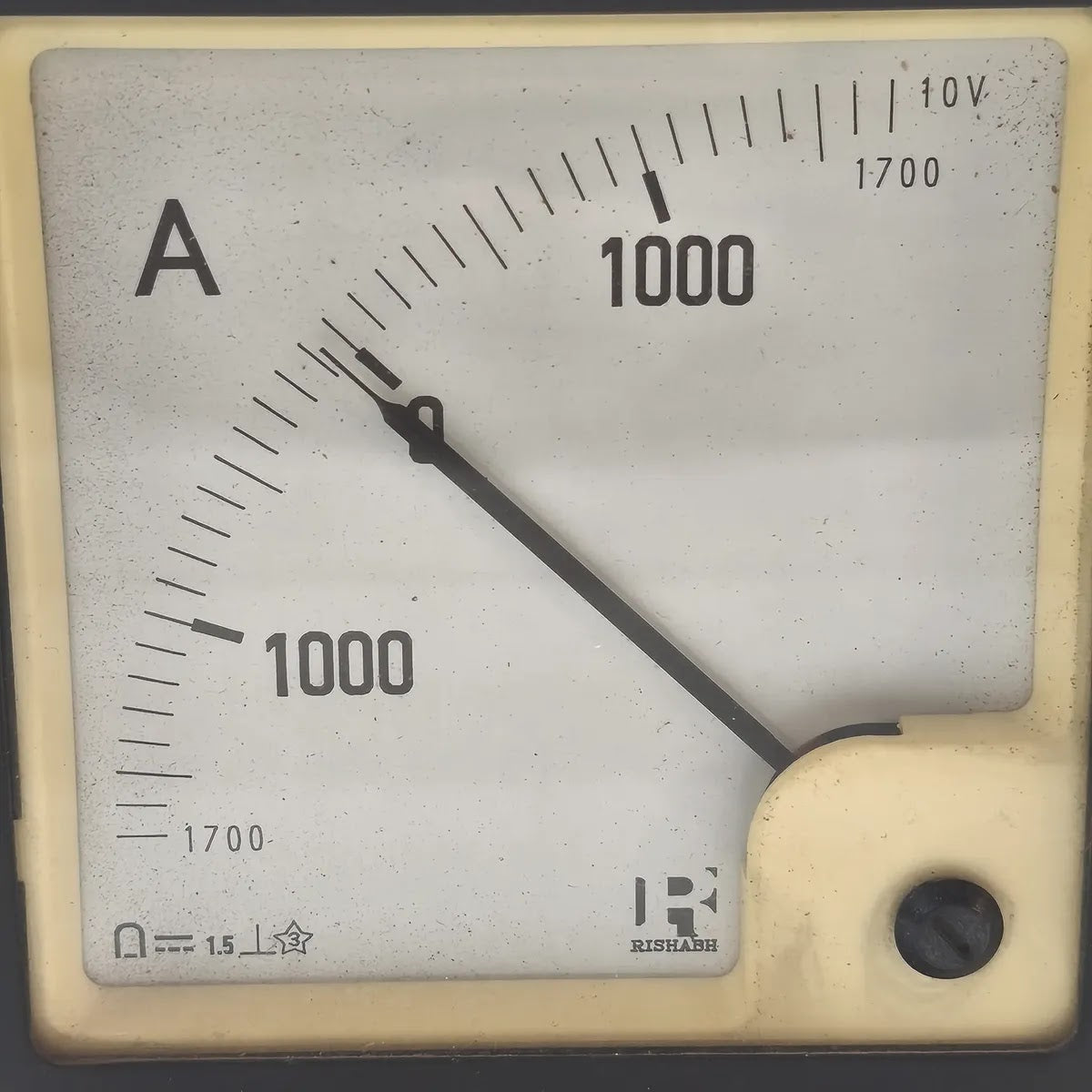 RISHABH Analog DC Ammeter Centre Zero 1700-0-1700A 10V Input