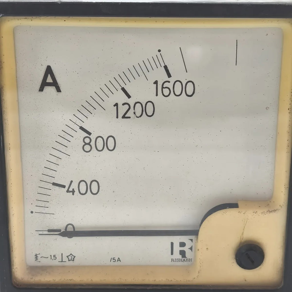 RISHABH Moving Iron Panel Ammeter 0-1600A/5A