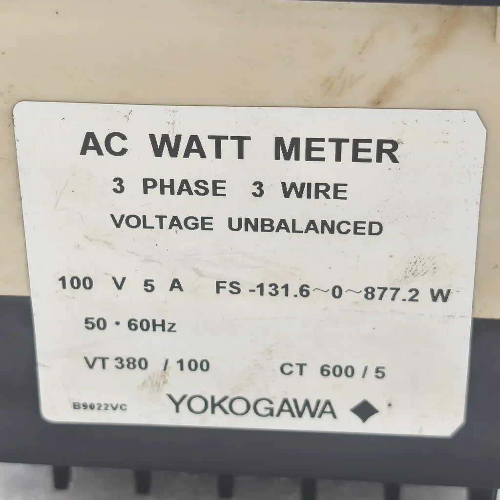 YOKOGAWA DN96 AC Watt Meter 0-400kW 100V 5A