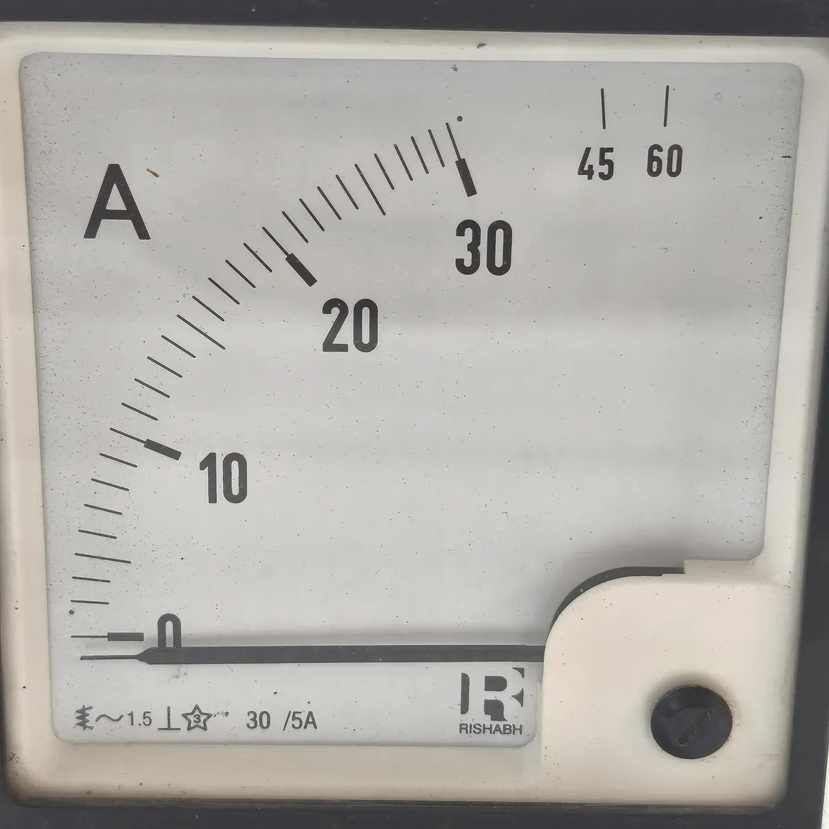 RISHABH EQ96 P1030295RIS Moving Iron Ammeter 30/5A 0-30A