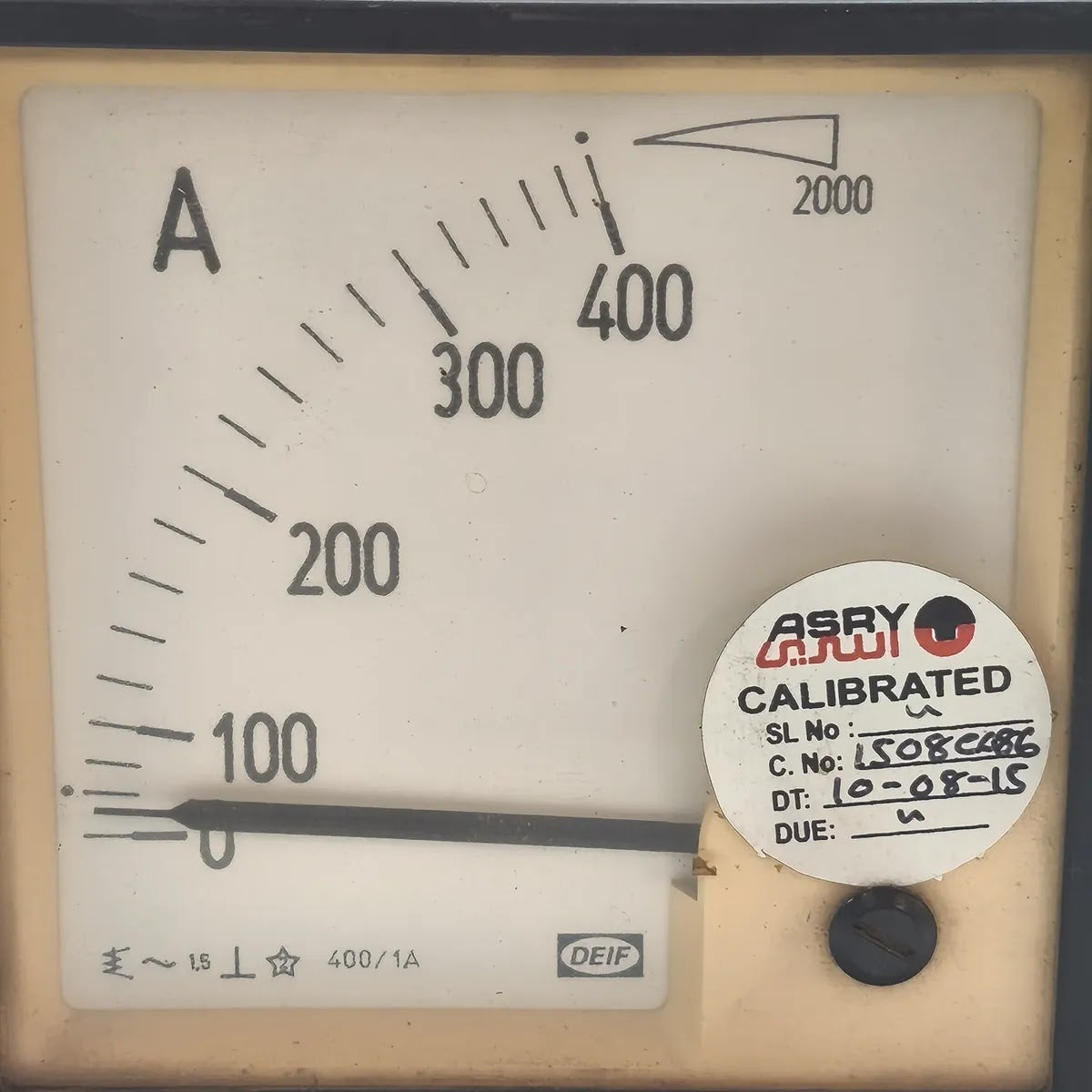 DEIF Moving Iron Ammeter 0-400A 400/1A