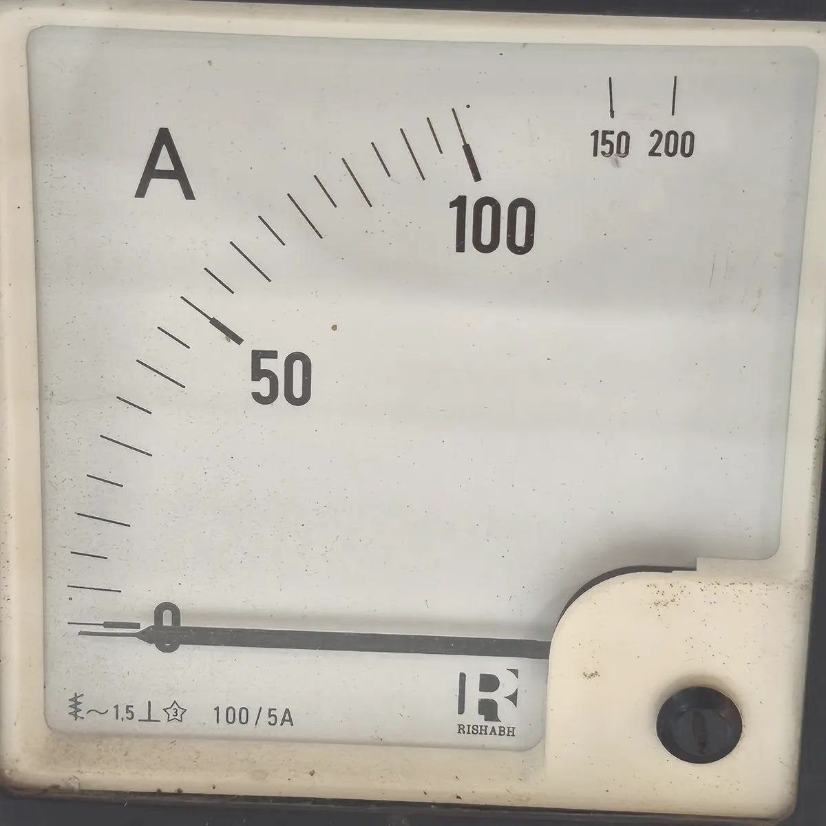 RISHABH P1030295RIS EQ96 Moving Iron Ammeter 100/5A