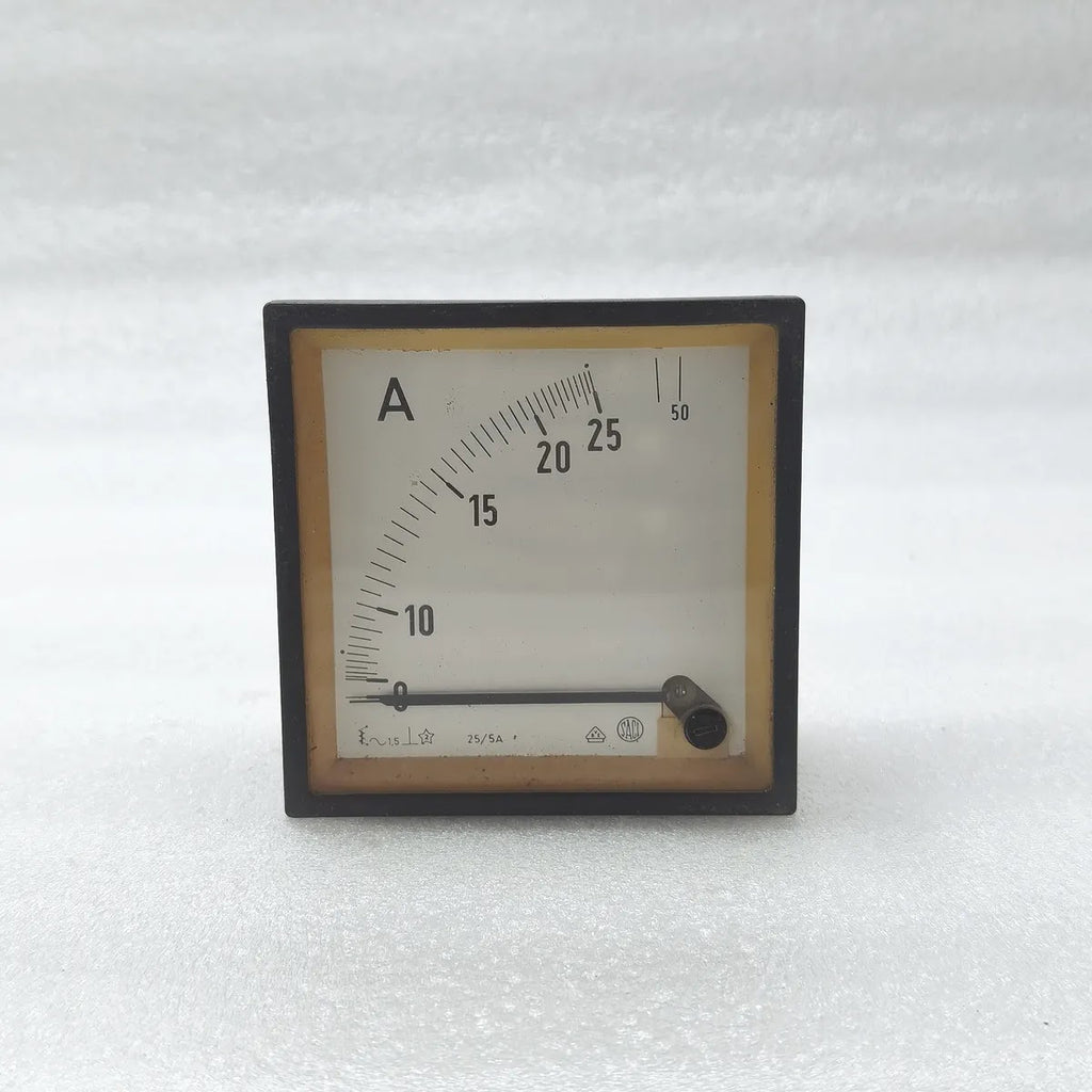 SACI 25/5A Analog Panel Ammeter 0-25A AC