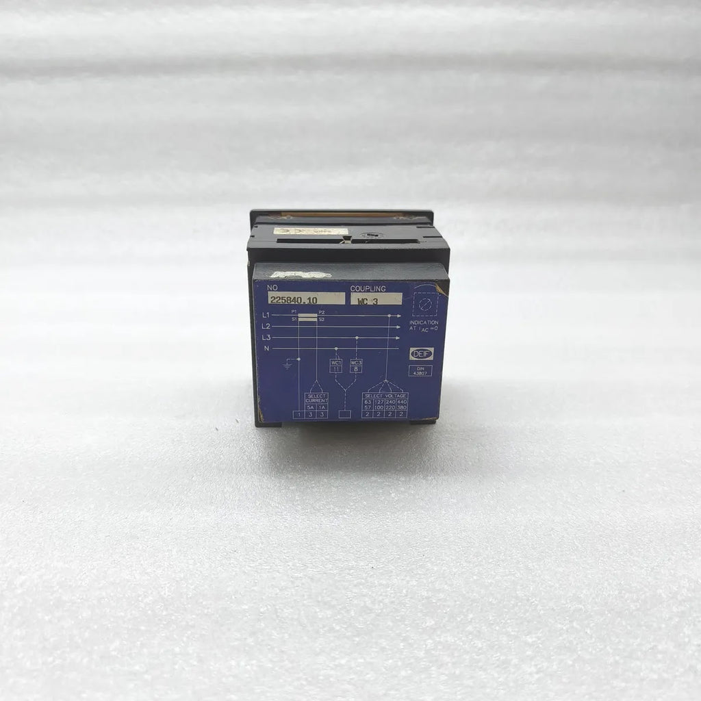DEIF 225840.10 Power Factor Meter Cos Phi 0.5-1-0.5 1A/5A