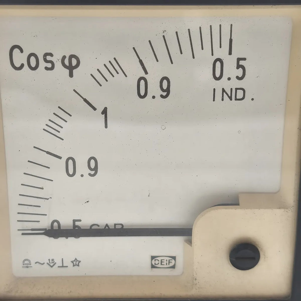DEIF 225840.10 Power Factor Meter Cos Phi 0.5-1-0.5 1A/5A