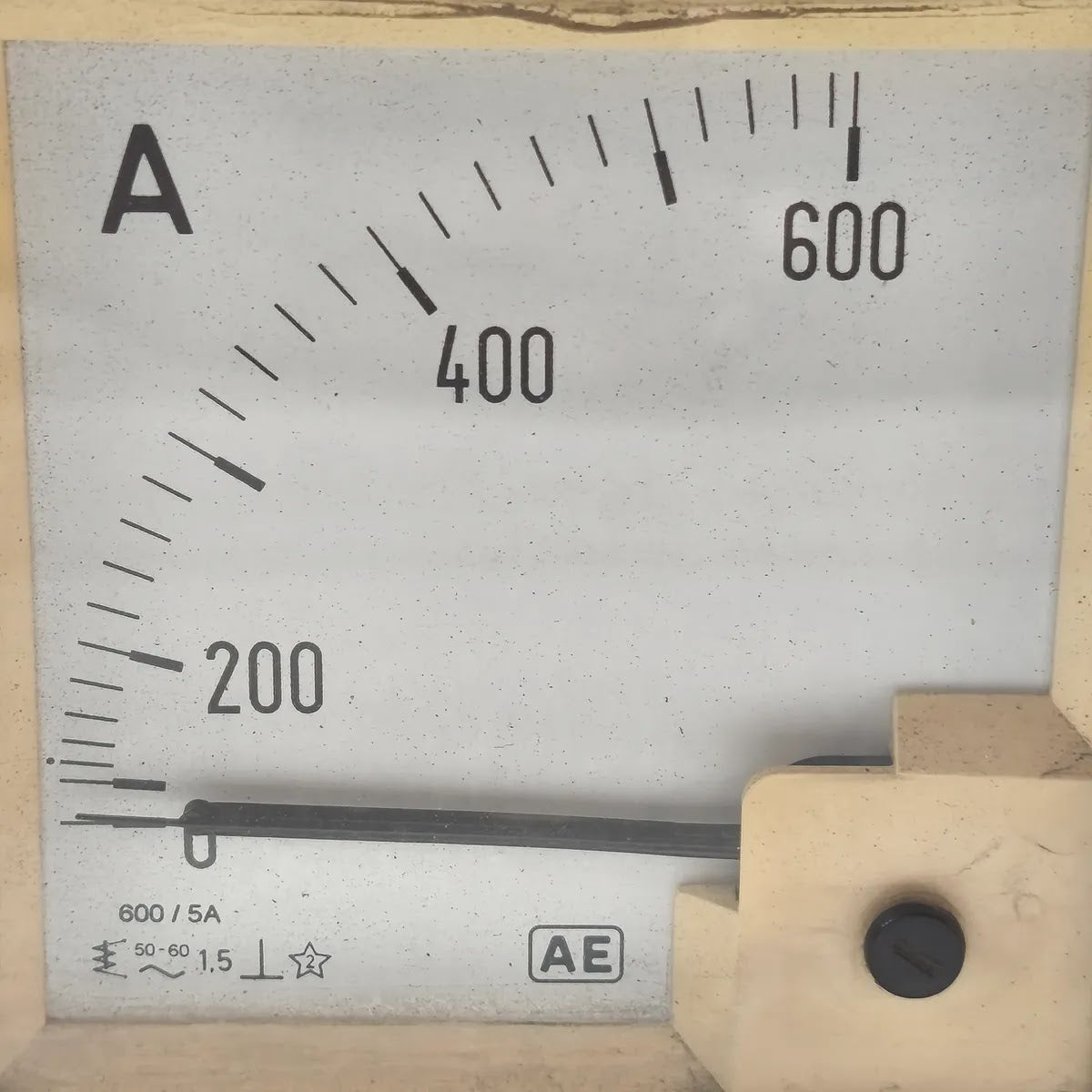 AUTOMATIC ELECTRIC Analogue Panel Ammeter 0-600A 600/5A