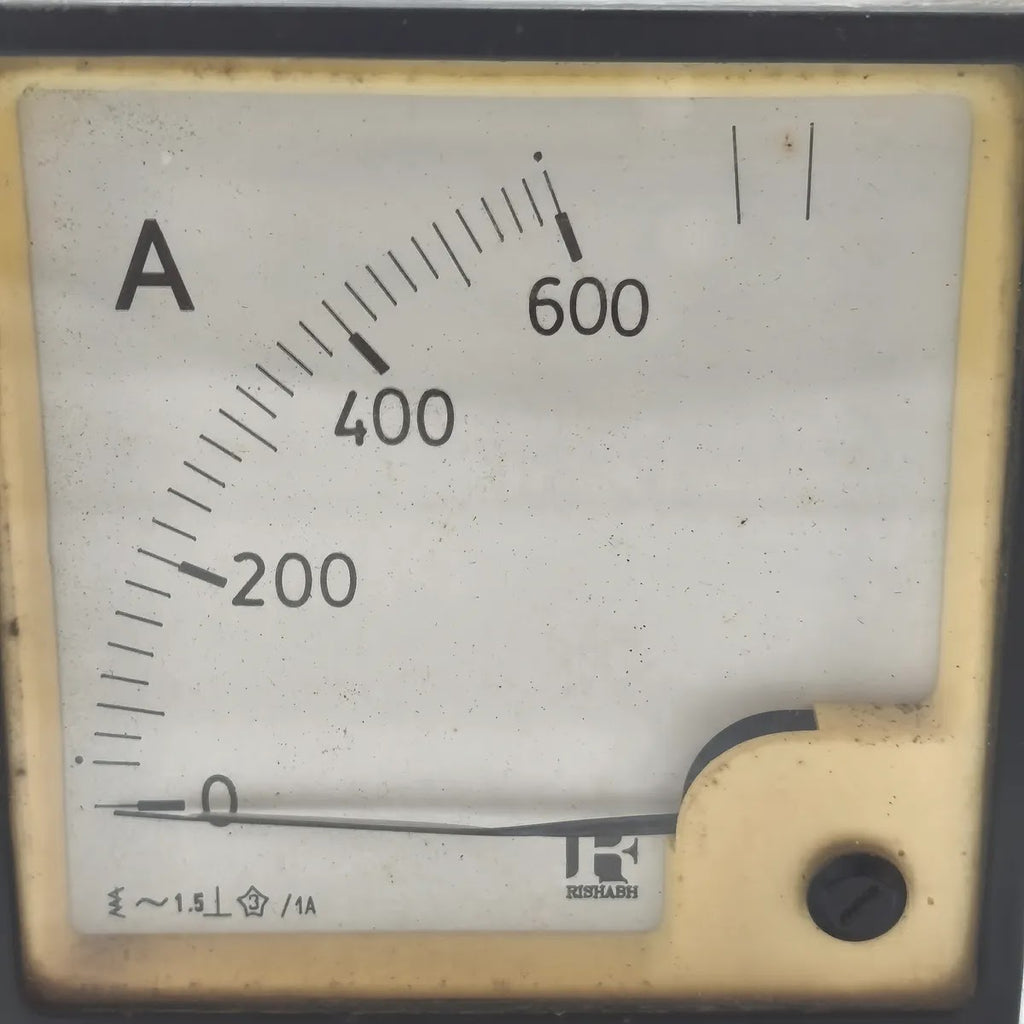 RISHABH Moving Iron Panel Ammeter 0-600A 1A CT