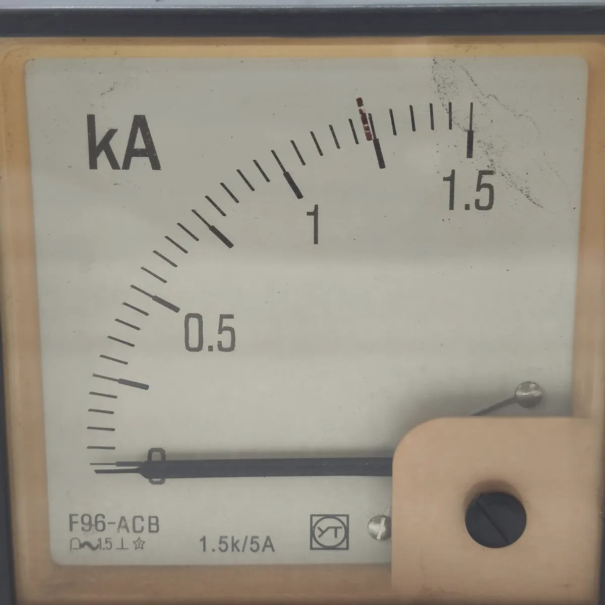 SHANGHAI YITAI F96-ACB Marine Panel Ammeter 0-1.5kA 1.5k/5A