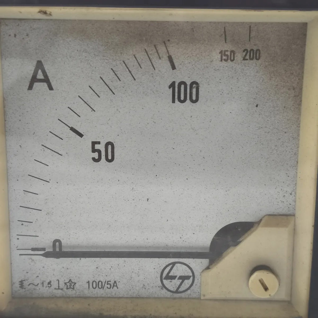 L&T Analogue Panel Ammeter 0-100A 100/5A