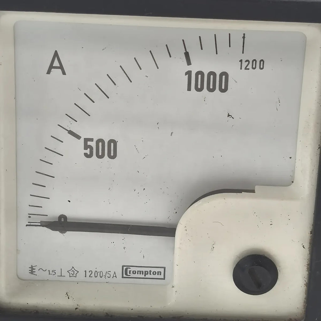 CROMPTON Analogue Panel Ammeter 0-1200A 1200/5A