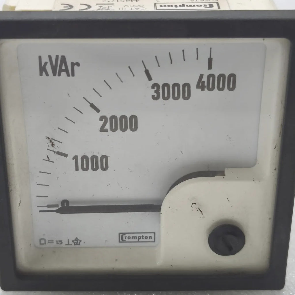 CROMPTON E243-016-G-FA-VJ-IP-NC kVAr Panel Meter 0-4000kVAr 0-1mA