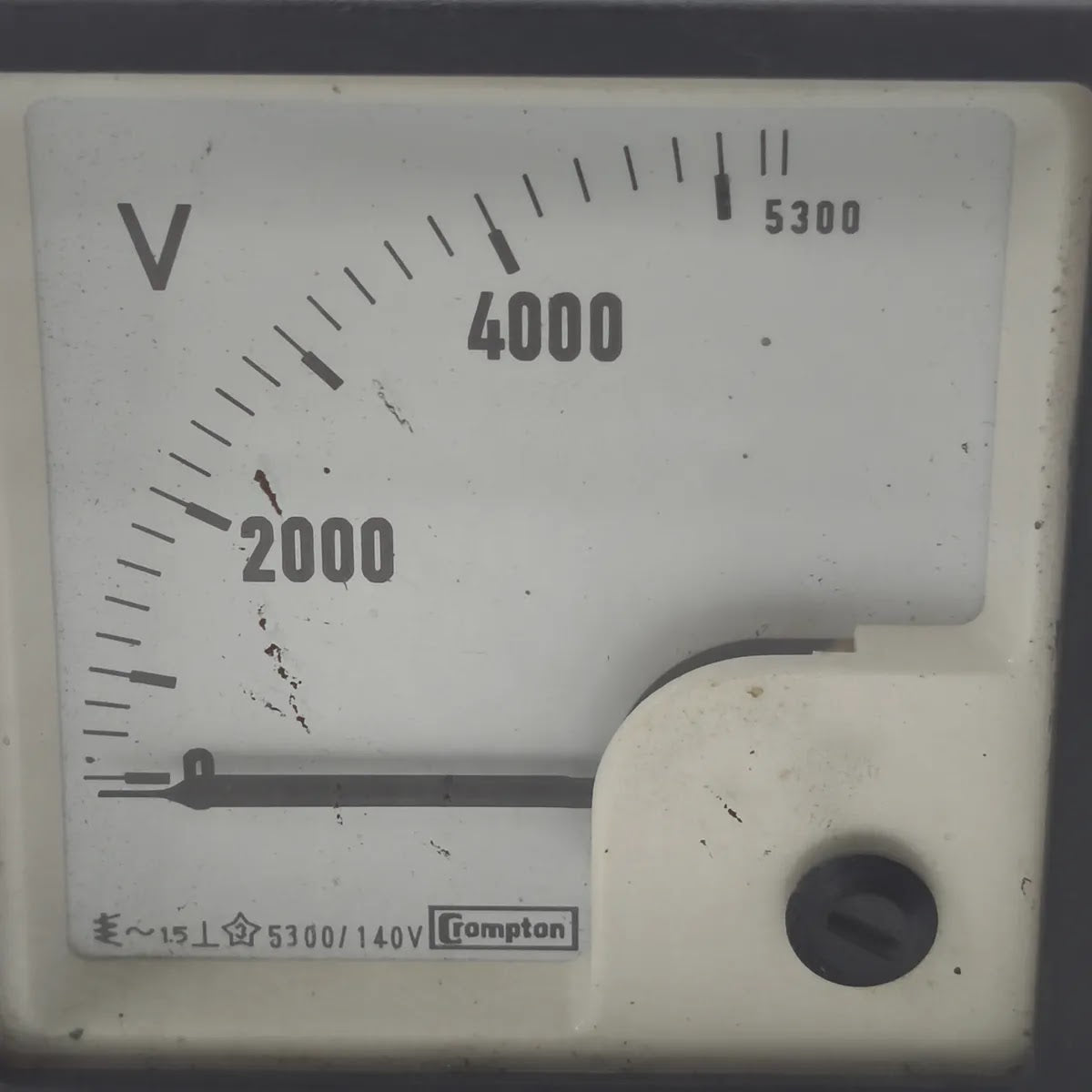 CROMPTON E243-02V Analogue Panel Voltmeter 0-5300V AC