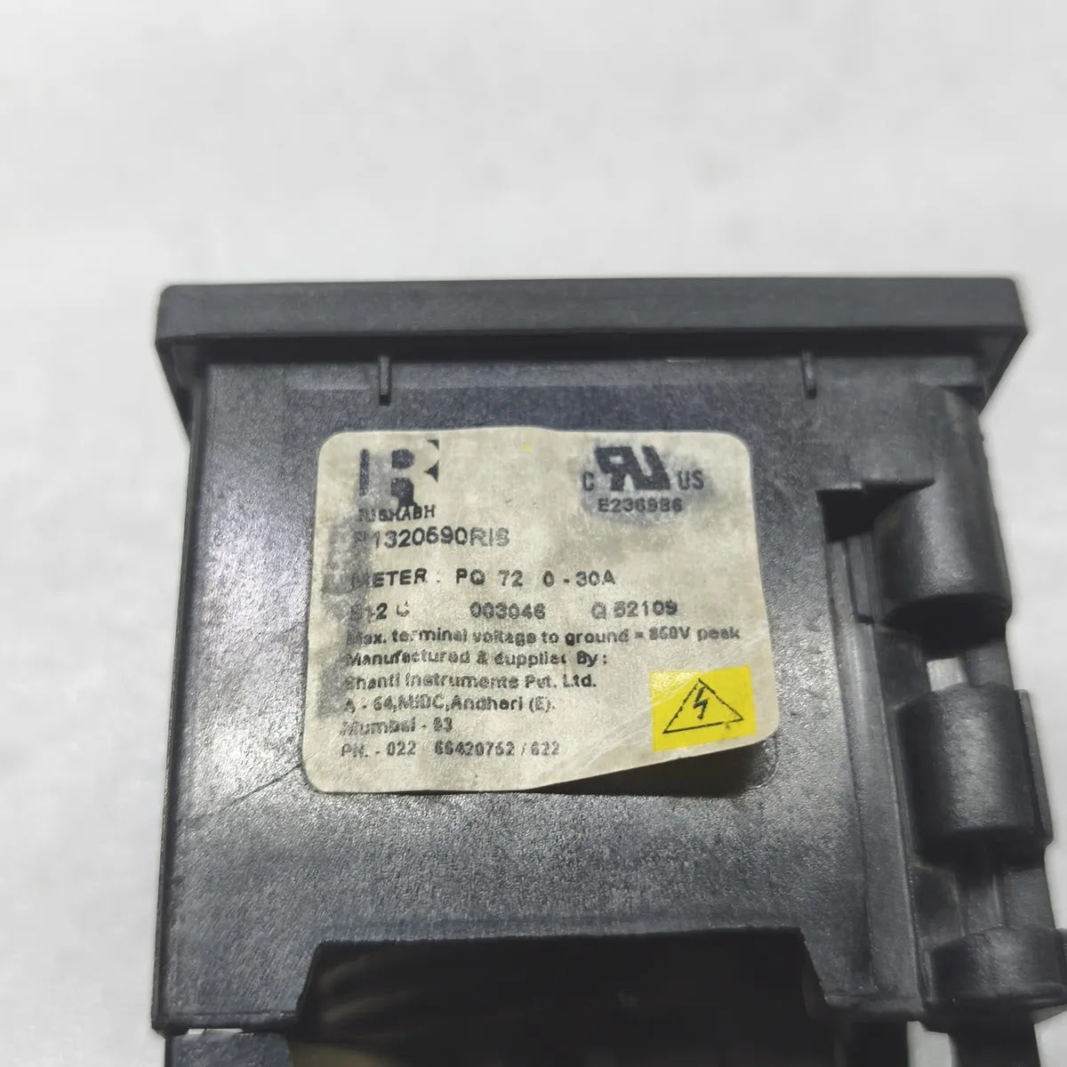 RISHABH PQ72 Moving Coil DC Ammeter 0-30A