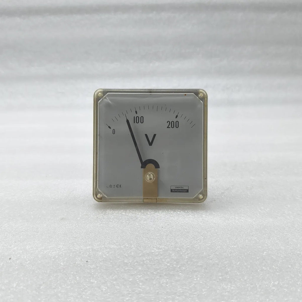 ENERTEC SCHLUMBERGER Analogue Panel Voltmeter 0-250V AC