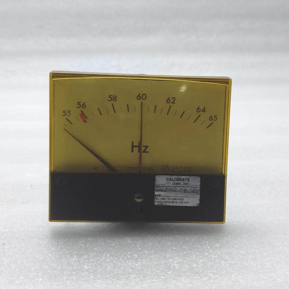 TOYO KEIKI FCF-12NB Frequency Meter 55-65Hz 115V