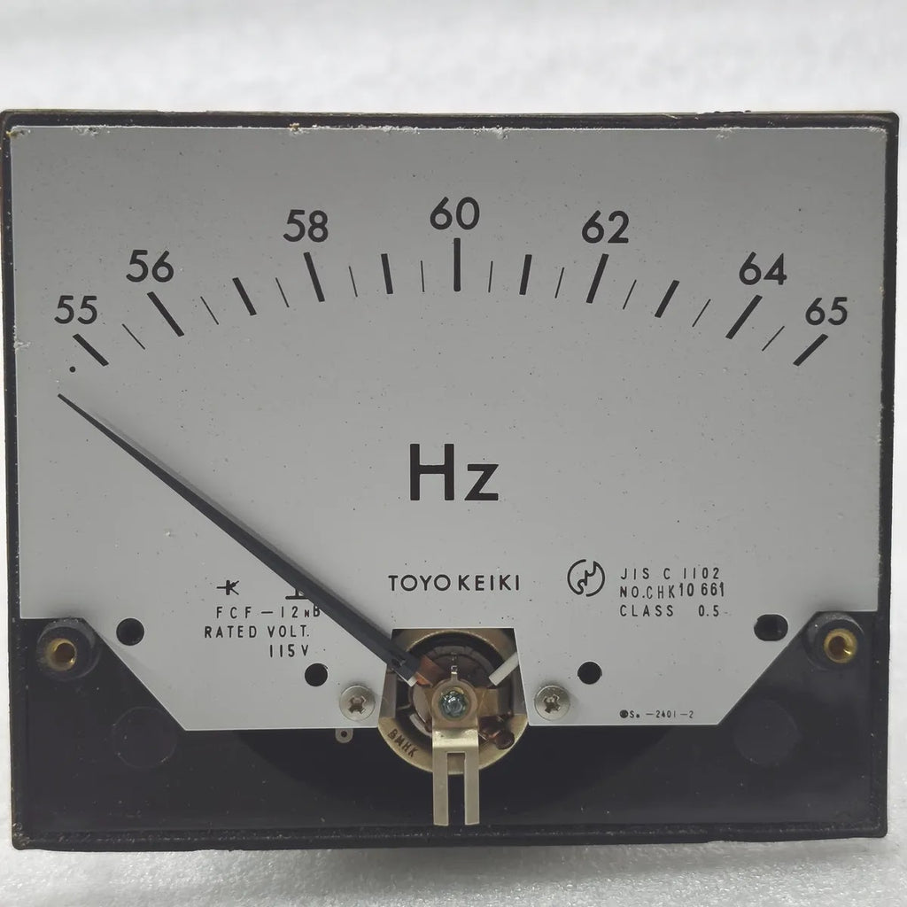 TOYO KEIKI FCF-12NB Frequency Meter 55-65Hz 115V