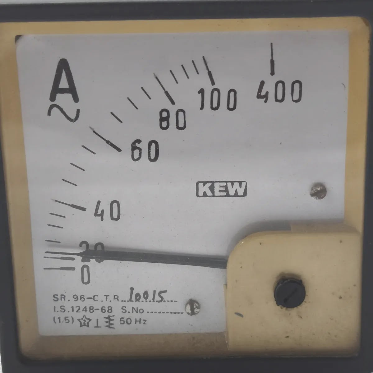 KEW SR-96 Analogue Panel Ammeter 0-100A 100/5A CT