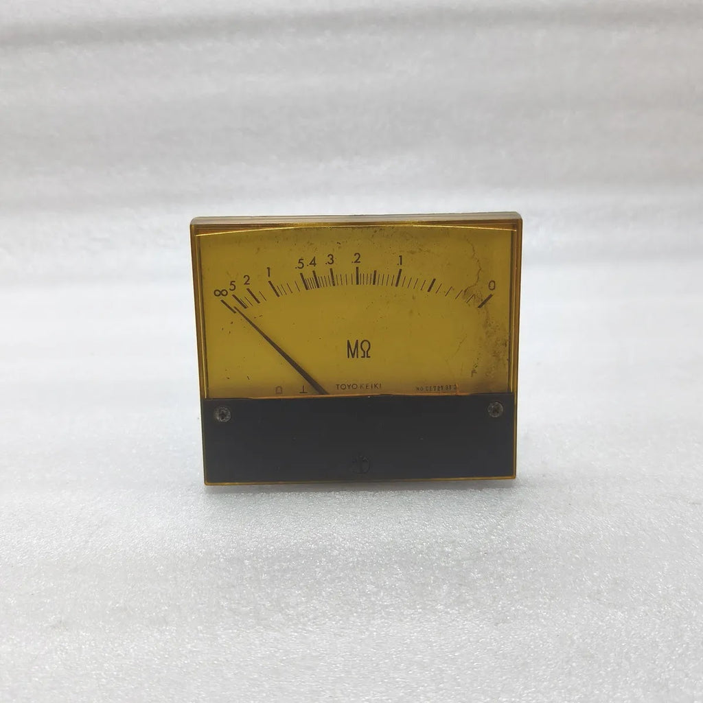 TOYO KEIKI DCF-12N Insulation Resistance Panel Meter 0-5 MOhm 1mA